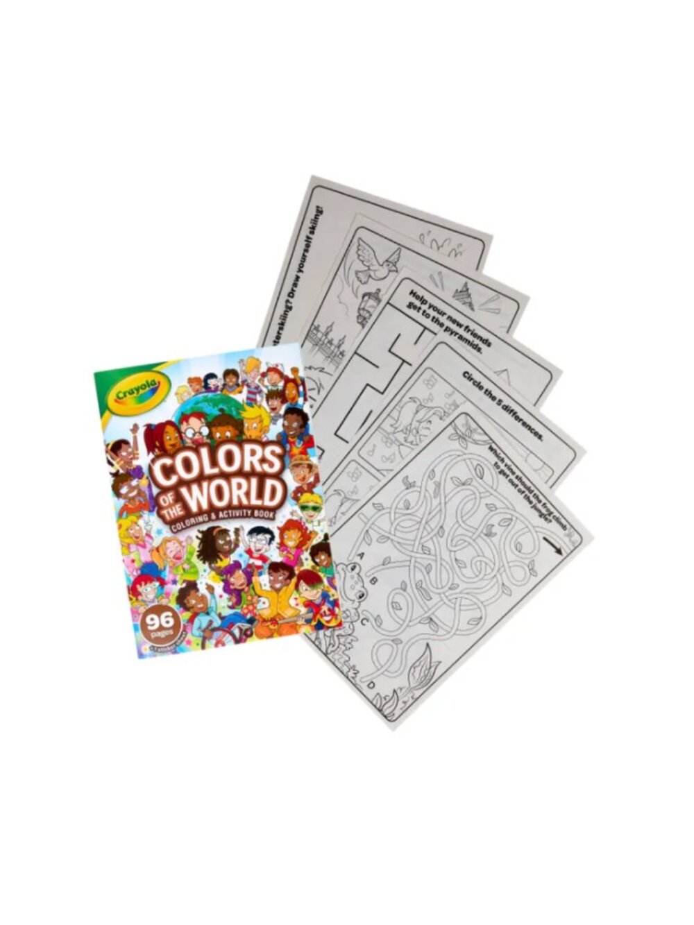 Crayola Colors of the World Coloring & Activity Book 96 Pages New - Picture 2 of 4
